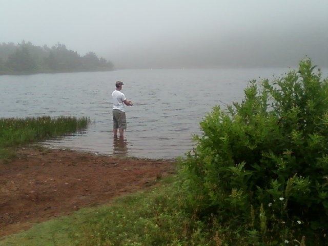 rush lake boat ramp near Faxon